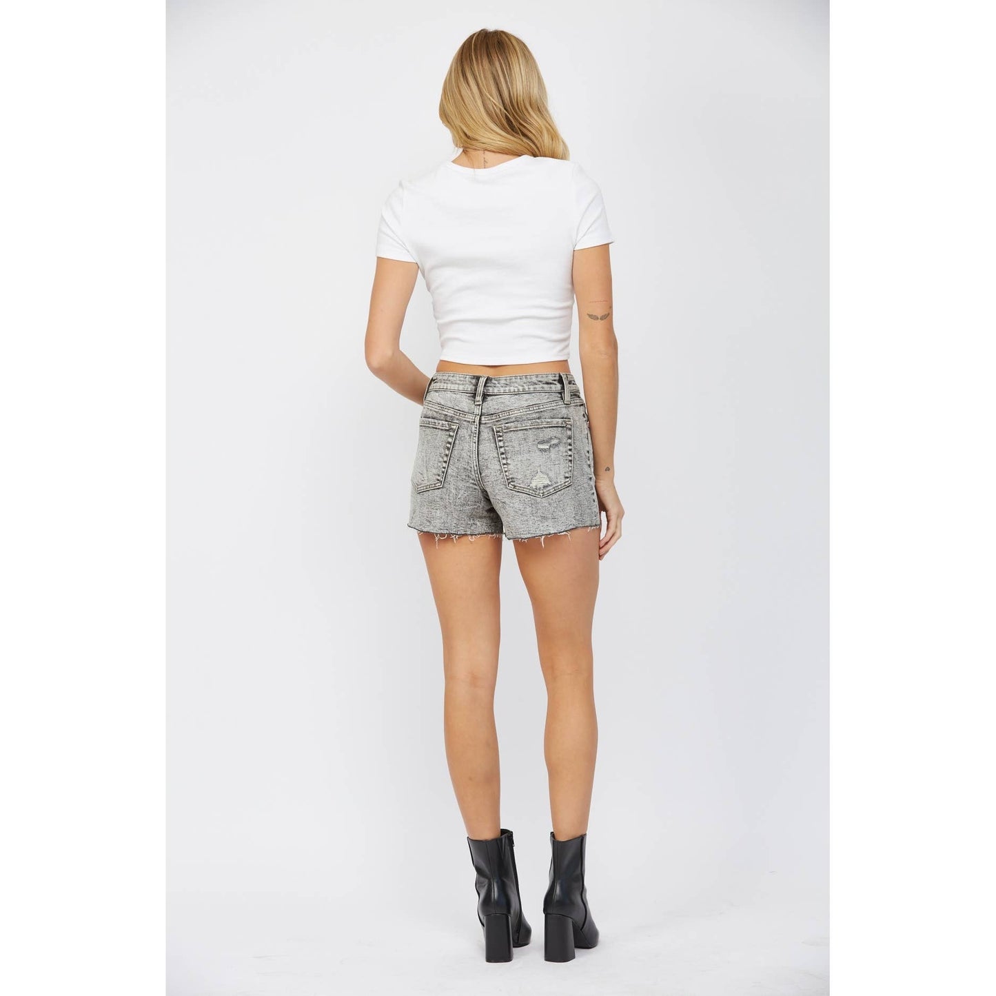 Mica Acid Wash Shorts