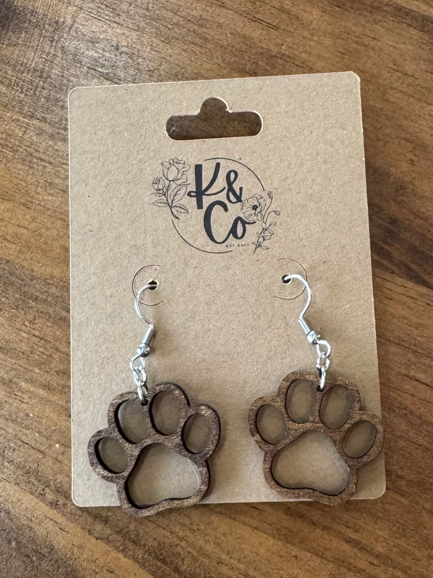 Bulldogs “Paw Print” Dangle