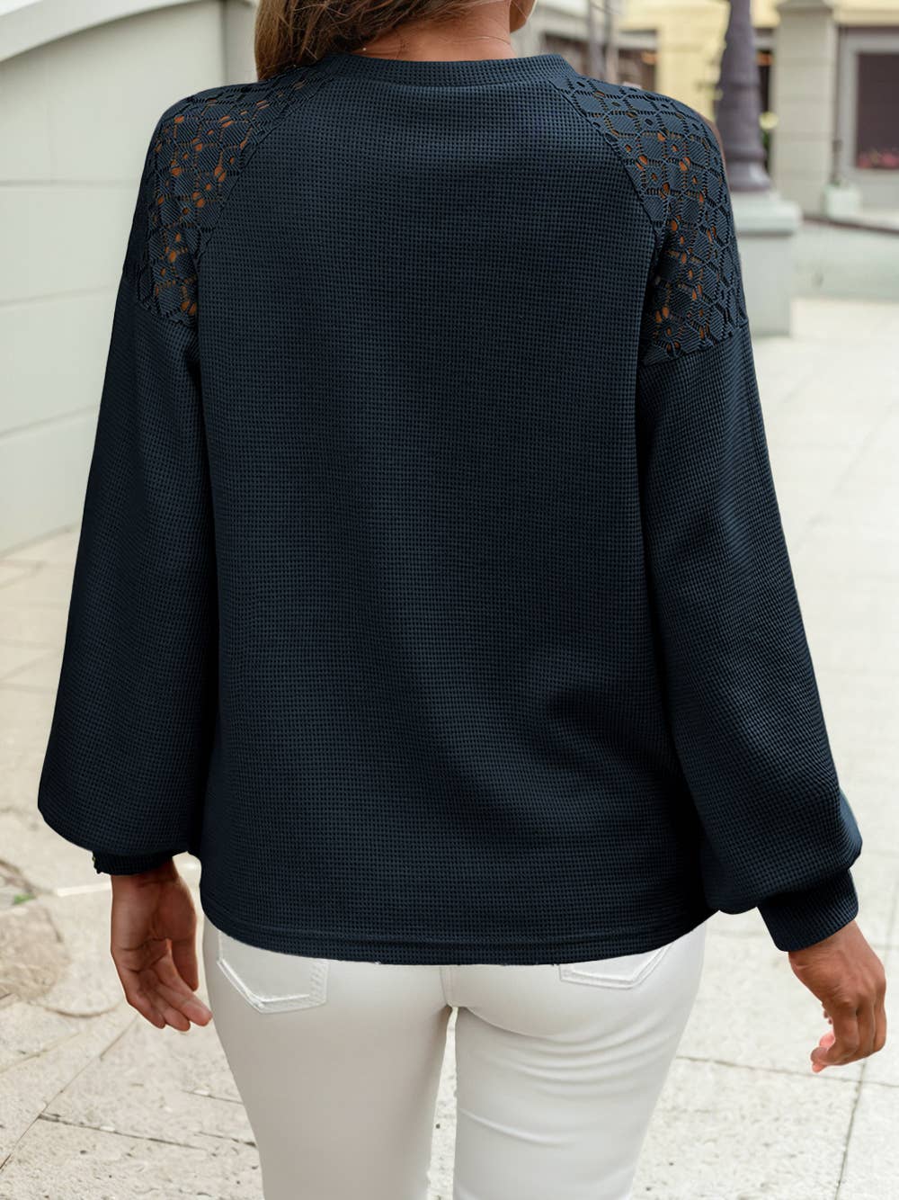 Lace Textured Pullover