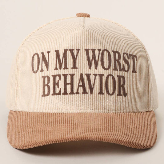 On My Worst Behavior