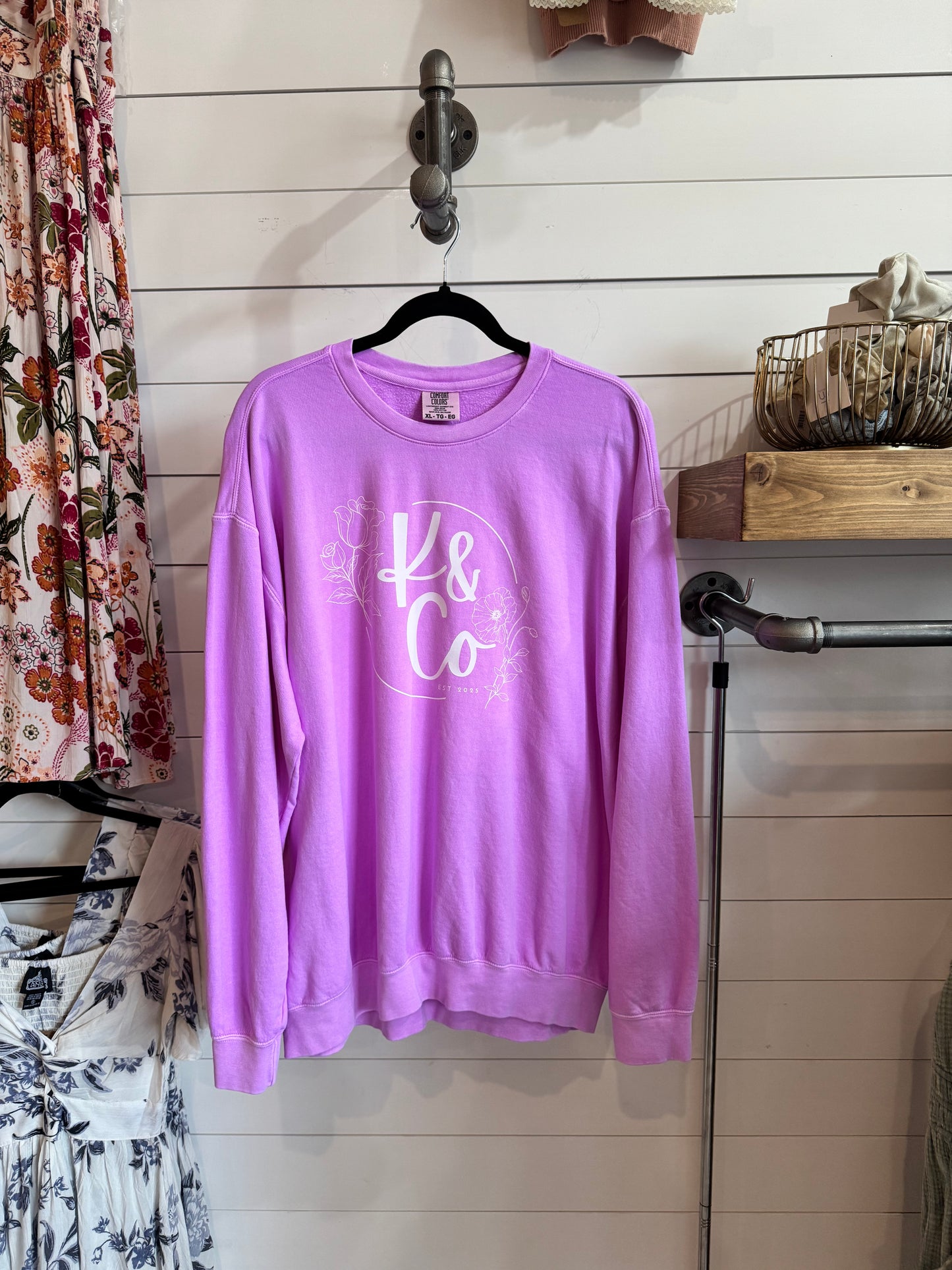 K & Co. Comfort Colors Crew