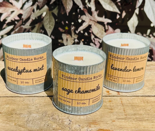 Tin Jar Wood Wick Candle