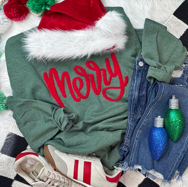 Merry in Chenille Crew