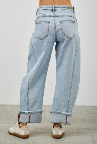 Saige Denim Barrel Jeans